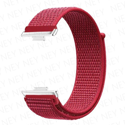 Nylon Strap For Huawei Watch Fit 3 4 Replacement Bracelet Nylon Loop Adjustable Band Soft Wristband Huawei Fit 4 Pro Accessories
