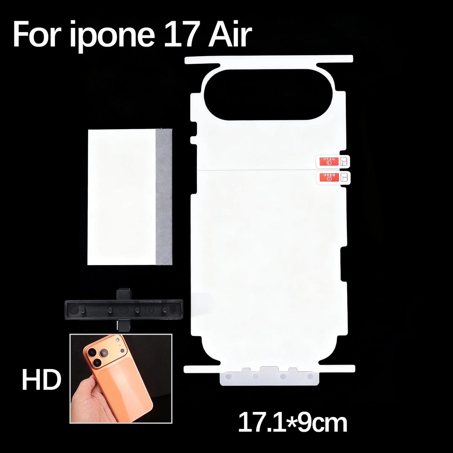 For iPhone 17 Pro Max Air 17Pro 17PM 17Air HD Side Frame Back Full Coverage Protective Film For iPhone17 Border Hydrogel Film