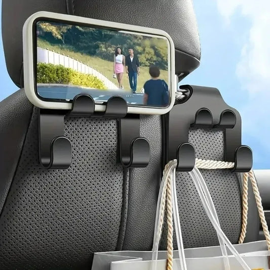 Universal Car Back Seat Hanging Storage Mobile Phone Stand Lazy Rear Seat Phone Headrest Stand Portable Car Back Seat Hook Stand