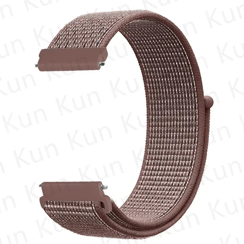 Nylon loop strap For Amazfit bip 6-5-3/u/S/pro Sport 20mm/22mm Bracelet for Amazfit GTS 4/3/2/2e/4 Mini/GTR 4/3/3 Pro/2/2e band