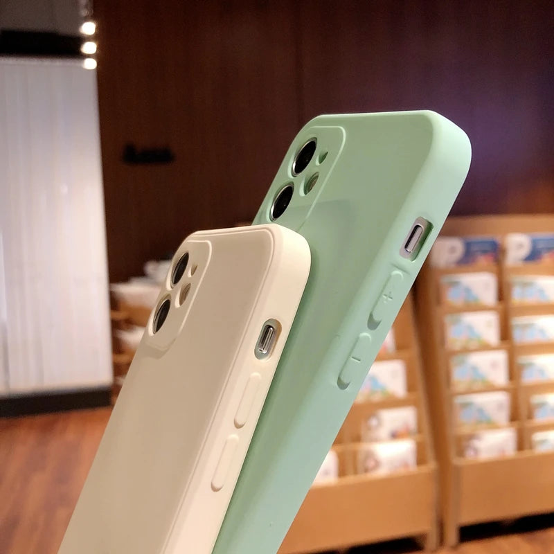 New Camera Protection Silicone Phone Case For iPhone 11 12 13 Pro Max 6 6s 7 8 Plus XR X XS MAX SE 2020 Mini Case Cover Cases