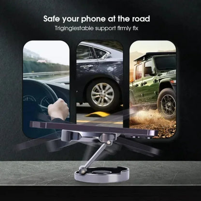 Universal Magnetic Car Phone Holder 360 Rotation For iPhone 17 Smart Phones Mount Holders  Accessories Foldable Dashboard Mount