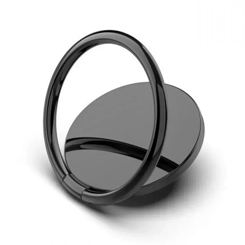 Round Minimalist Phone Finger Ring Holder Stand Metal Mount Desktop Lazy Ring Stand for iPhone 17 16 15 14 13 12 Samsung Xiaomi