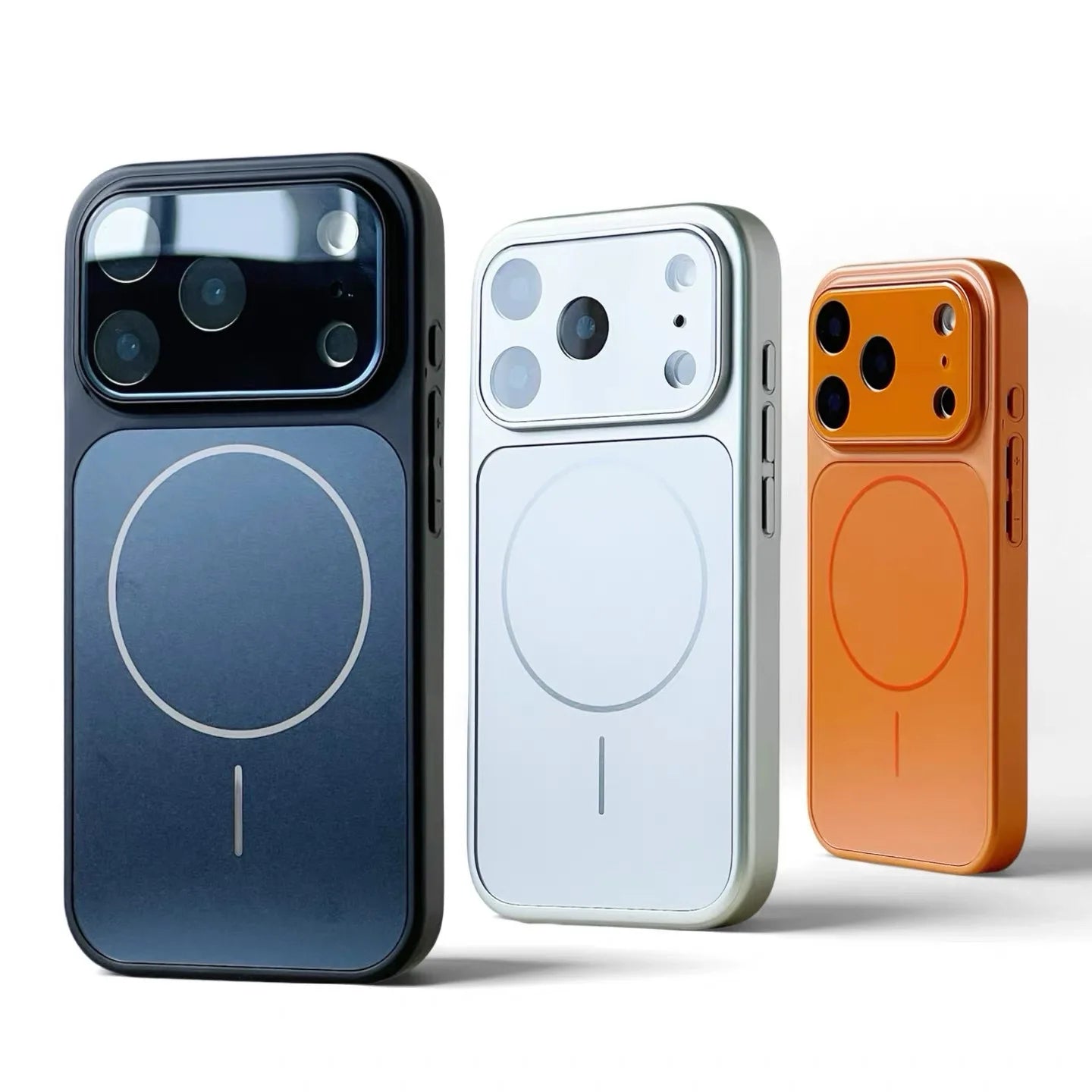 Luxury Original Matte Armor Phone Case For Magsafe For iPhone 17 Air 16 15 14 13 Pro Max Funda Wireless Charging Magnetic Cover