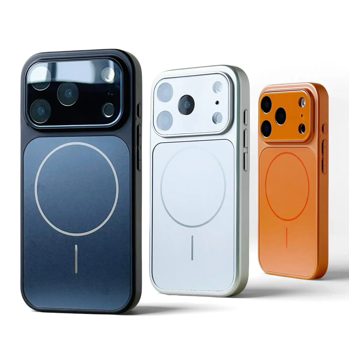 Luxury Original Matte Armor Phone Case For Magsafe For iPhone 17 Air 16 15 14 13 Pro Max Funda Wireless Charging Magnetic Cover