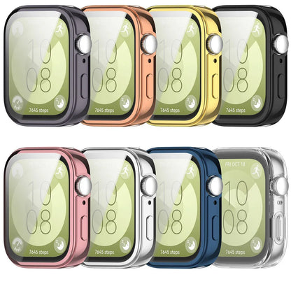 TPU Protection Case Shockproof Cover For Huawei Watch Fit 3 Transparent Case For Huawei Fit3 Smartwatch Shell Frame Accessories