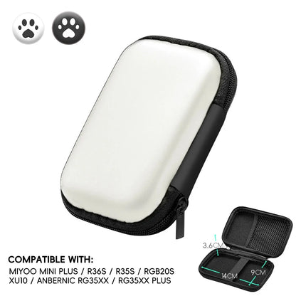 DATA FROG EVA Protective Case For R36S / R35S / RG35XX / Miyoo Mini Plus Retro Handheld Console Storage Bag Shockproof Carrying