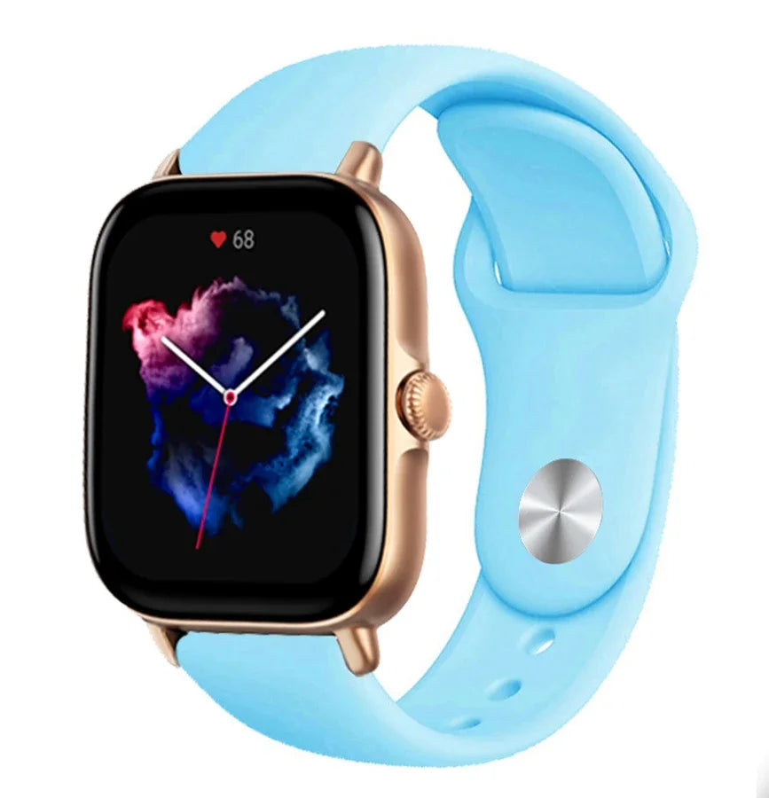20mm 22mm watch Strap For Amazfit gts/4/3/2/gts2/4 Mini/Gtr4/3/2/2e/47mm Smartwatch Silicone Bracelet Watchabnd Amazfit gts Band
