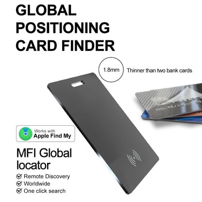 Wallet Tracking  Card Ultra-thin GPS Location Smart Anti-loss Tag for Smart Phone Find My Bluetooth Device Wireless Charging