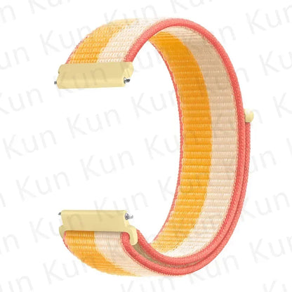 Nylon loop strap For Amazfit bip 6-5-3/u/S/pro Sport 20mm/22mm Bracelet for Amazfit GTS 4/3/2/2e/4 Mini/GTR 4/3/3 Pro/2/2e band