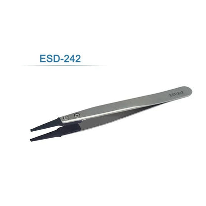Watch Hands Installation Work Tweezers Straight Elbow Handle Stainless Antistatic Plastic Tweezers ESD-259 ESD-259A ESD-7A