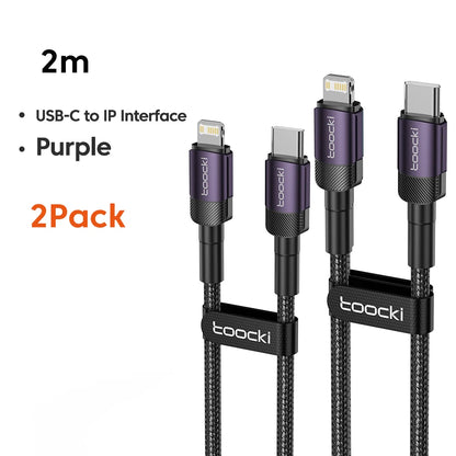 Toocki PD 20W USB C To Lightnin Cable For iPhone 15 14 13 12 11 Pro XS 8 Type C To Lightning Cable Data Wire Fast Charging Cable
