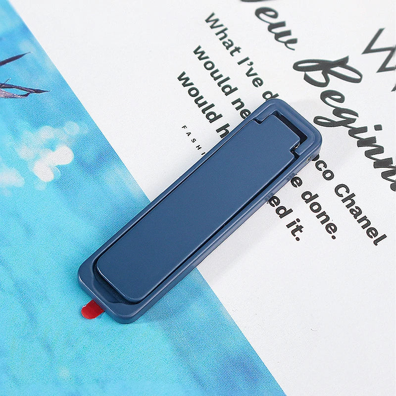 Ultra Thin Mini Metal Folding Mobile Phone Holder Stand Alloy Invisible Portable Phone Kickstand Bracket Desktop Phone Holder