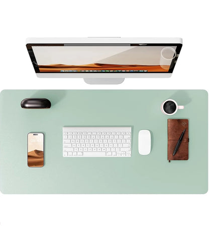 Large Mouse Pad,Office Desk Mat, Leather Desk Pad Protector, Non-Slip PU Leather Desk Blotter, Laptop Desk Pad