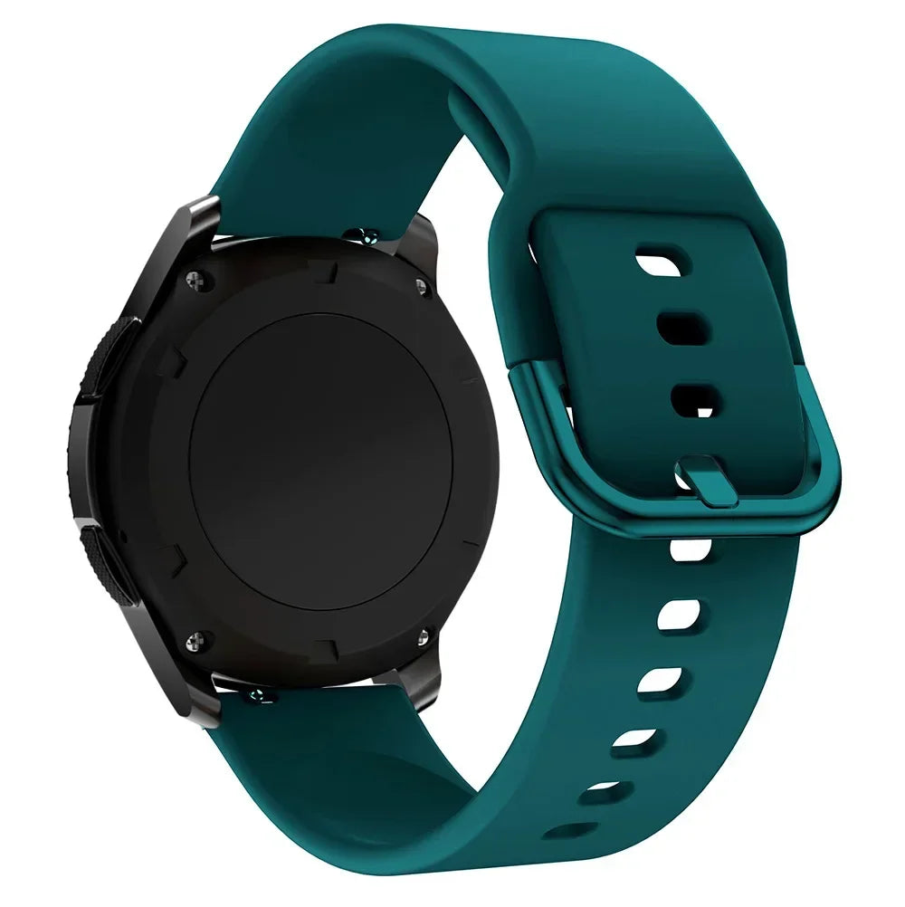 20mm 22mm Strap For Samsung galaxy watch 6/5/pro/3/4/6 Classic 43mm 47mm/Active 2 Silicone Sport bracelet huawei Gt 3-2-2e Band