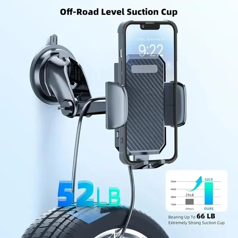360° Rotatable Stable Car Phone Bracket Universal Windshield Suction Cup & Air Vent Mount Stand Car Phone Holder for Cellphone
