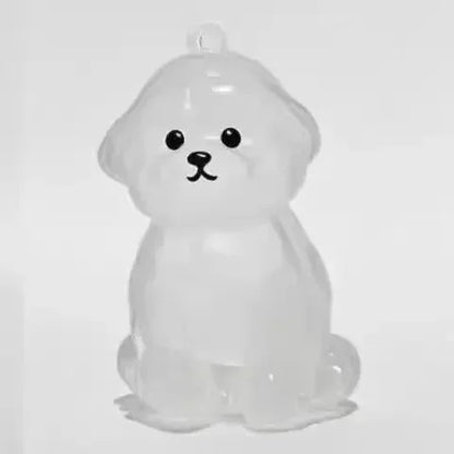 Cat Shaped Pet Hair Keepsake Keychain Charm Resin Dog Shaped Memorial Pendant Handmade DIY Pet Souvenir Keychain for Pet Lovers