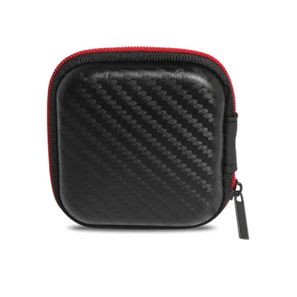 Earphone Storage Bag Square Headset Box Indoor Outdoor Travelling Earphones Storaging Case Accessories with Zipper