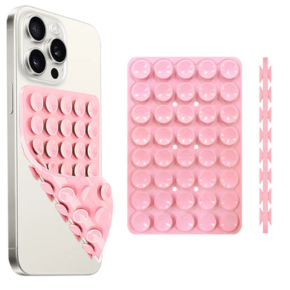 Double Sided Silicone Suction Cup Phone Case Detachable Stand For Hands-Free Selfies And Videos Just Use For Smooth Glass
