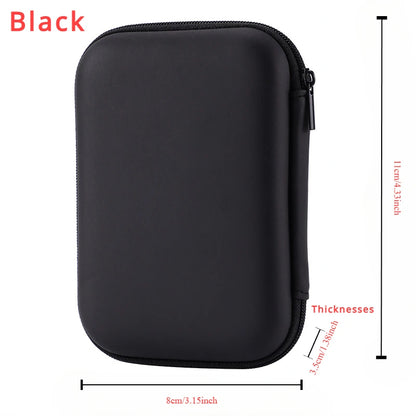 1 Pc EVA Portable Storage Bag for Cards Data Cable Headphones - Protective Packing Cube for Electronic Accessories