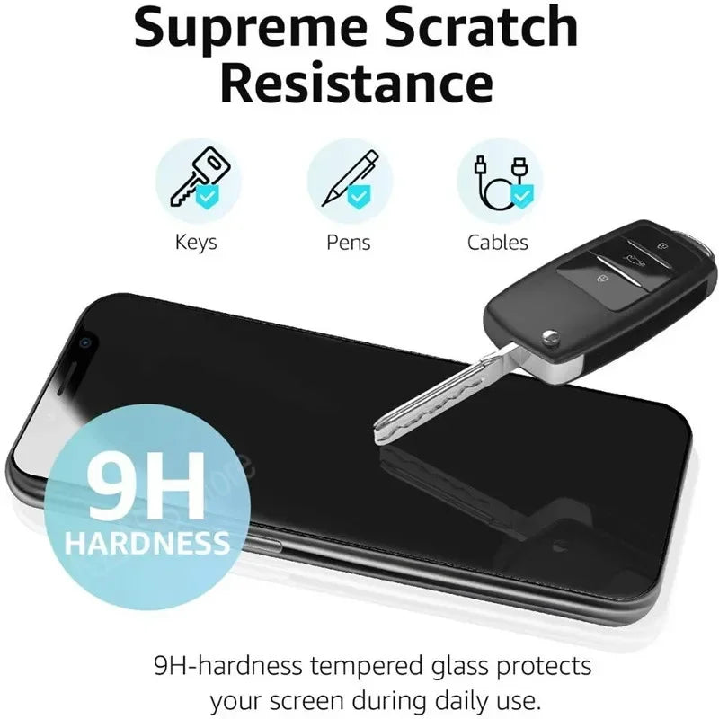 4PCS Protective Glass on For iPhone17 13 11 12 16 15 14 Pro Max screen protector Tempered Glass For iPhone 6S 7 8 Plus XR XS Max