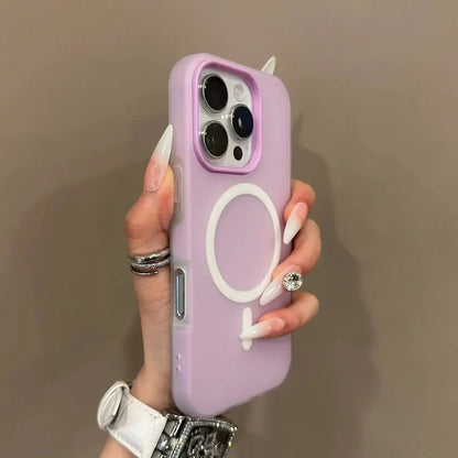 Luxury Candy For Magsafe Wireless Charge Matte Phone Case For iPhone 11 12 13 14 15 16 17 AIR Pro Max Plus Magnetic Bumper Cover