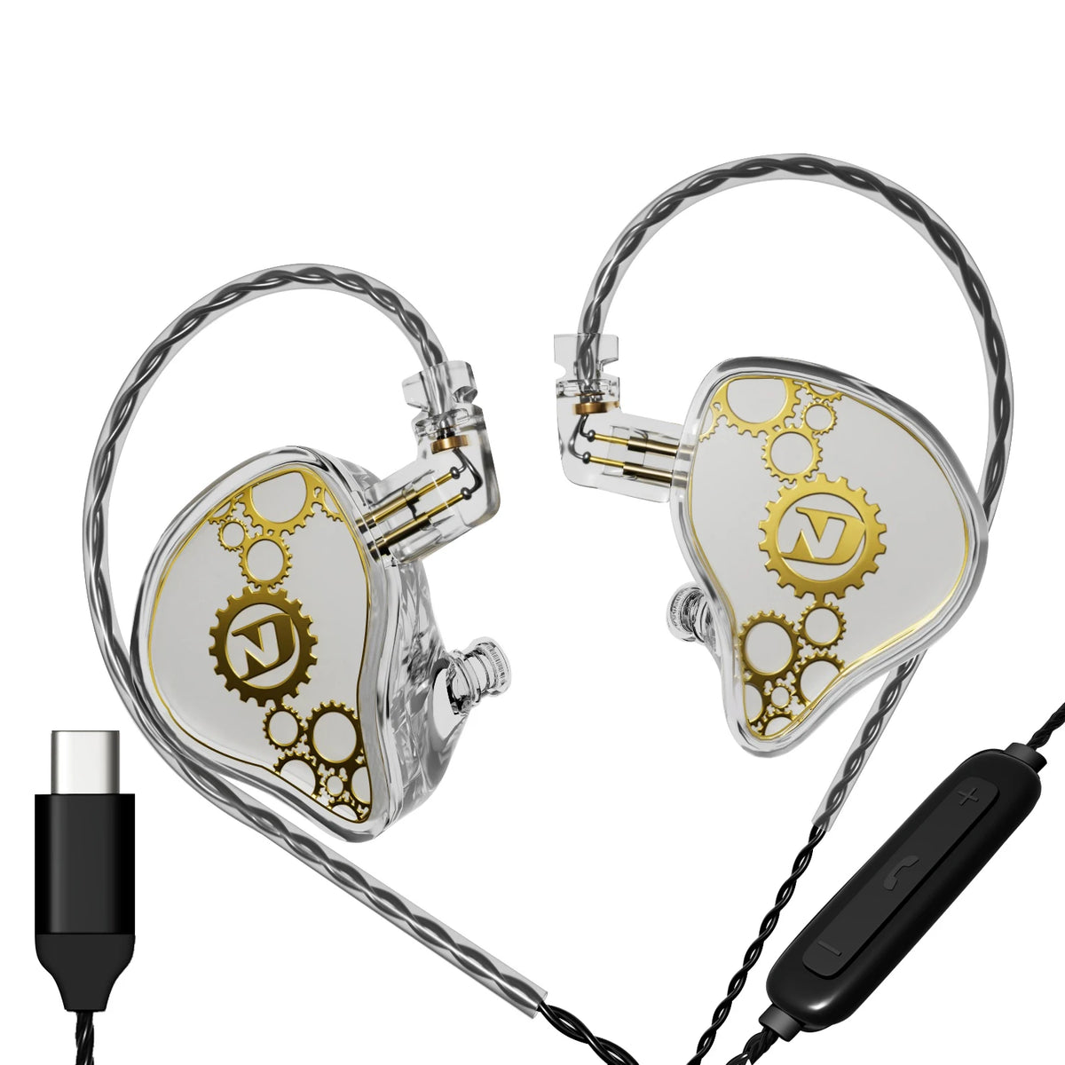 ND Venus headphones hifi wired high-quality in-ear typec interface round hole 3.5 game monitoring ear return