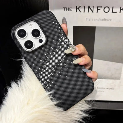 Luxury Carbon Fiber Business Plastic Phone Case For iPhone 17 16 15 14 13 12 Pro Max 11 Ultra-Thin Cool Armor Shockproof Cover