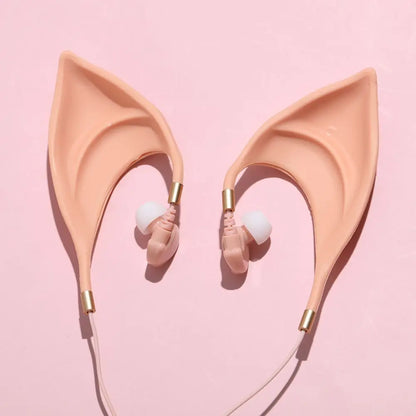 Elf Earbuds Earphones In-Ear Headphones Hands-Free Headset With Mic For Huawei Xiaomi Samsung Elf Ears For kids Holiday Gifts
