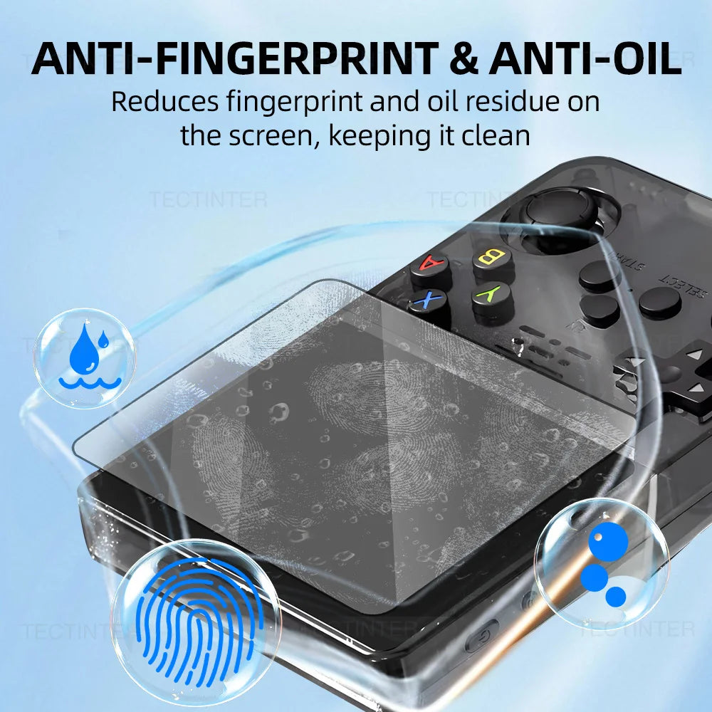 4 IN 1 Case+Screen Protector For R36S Game Console Tempered Glass Film Travel Carrying Storage Bag For Anbernic R36S Accessories