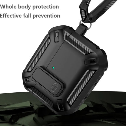 Luxury Switch Earphone Case For Airpods 4 Pro 2 3 Case Shockproof Cover For Apple AirPods Pro 2 3 1 Cases Accessories Keychain