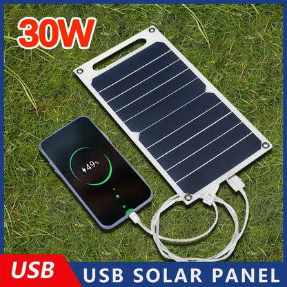 Solar Panel 5V  USB Type-C Charge Portable Flexible Kit  Lightweigh Mini System For  Phones Car Camping Hiking Power Banks IP65