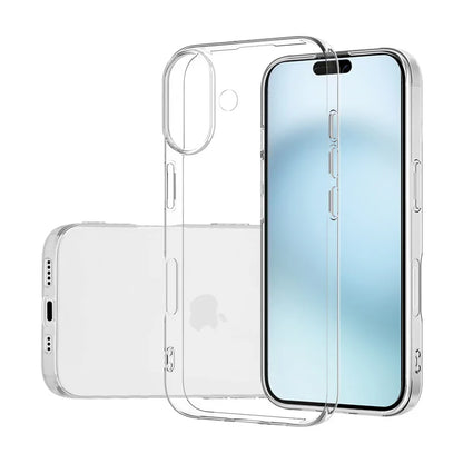 Ultra Thin Slim Clear Phone Case For iPhone 16  16Pro 16pro Max 16Plus Soft TPU Cover Cases