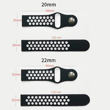 20mm 22mm Bracelet for Amazfit strap Silicone GTS/2/2e/GTS2 Mini/GTR 42mm/47mm/GTR2/2e/stratos Sport Watch band Amazfit bip 6 5