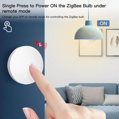 Tuya Zigbee Wireless Button Scene Switch Voice Control Smart Button Smart Life App Zigbee Devicesfor Smart Home Remote Control