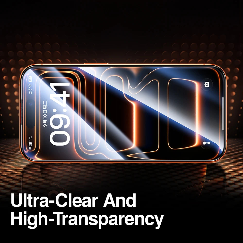 SmartDevil HD Tempered Glass for iPhone 17 Pro Max 16 Pro Max Full Cover Screen Protector for iPhone 17 Auto-Dust Removal Tool