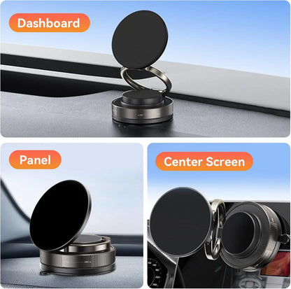 Upgraded 360° Vacuum Magnetic Car Phone Holder Ultra Strong Suction Magnetic Force Foldable Retractable Mount for Car/Dashboard