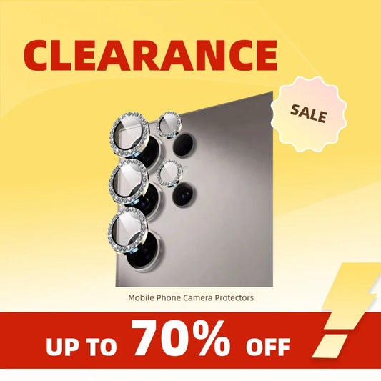 Clearance_Metal Diamond Ring Lens Camera Protector For Samsung Galaxy S22 S23 S24 Ultra For Galaxy S23 S23 Plus Glass Lens Cap_C