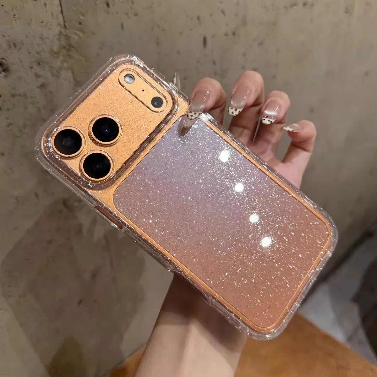 Ultra Thin Clear Glitter Soft Silicone Phone Case For iPhone 17 Air 16 15 14 13 Pro Max Plus Transparent Shiny Solid Color Cover