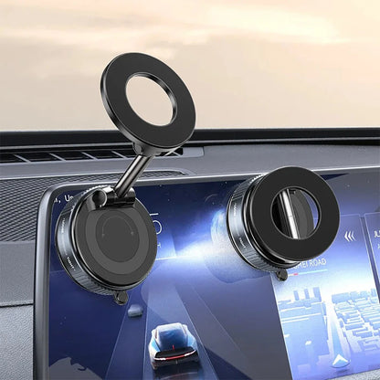 Strong Magnetic Car Phone Holder Foldable Design 360° Adjustable Vacuum Mount for Car/Desk/Bathroom/Universal Car Phone Holder