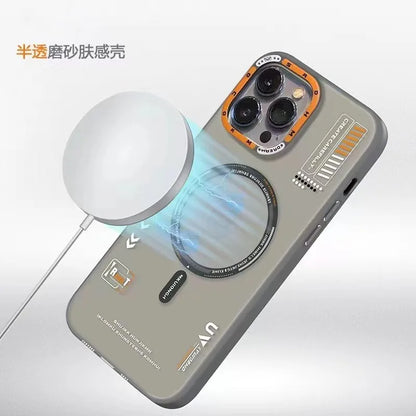 Matte Magnetic Phone Case For iPhone  16 15 13 12 14 Pro Max for Magsafe Wireless Charge Frosted Metal Lens Frame Buttons Cover