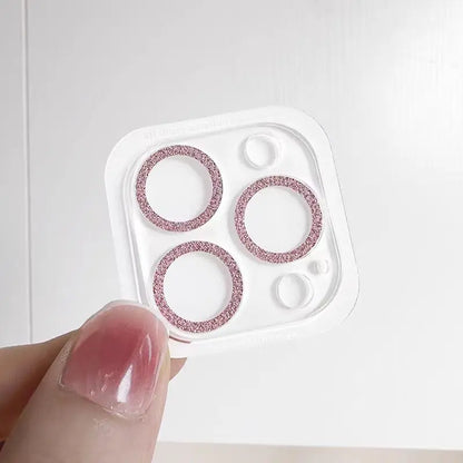 2PCS Bling Glitter Diamond Camera Lens Protector For Apple Iphone 16 15 13 12 Pro Max Sreen Zia Protectors Film For iPhone14plus