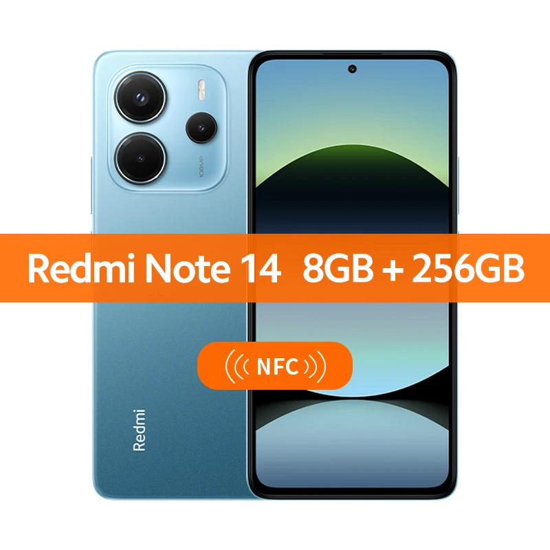 【World Premiere】Global Version Xiaomi Redmi Note 14 MediaTek Helio G99-Ultra 108MP AI 5500mAh 6.67" AMOLED 120Hz Display