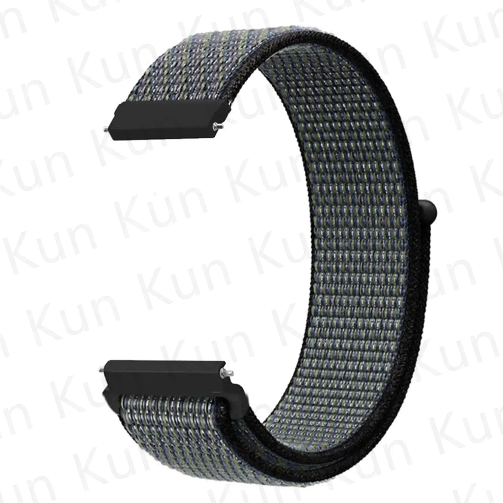 Nylon loop strap For Amazfit bip 6-5-3/u/S/pro Sport 20mm/22mm Bracelet for Amazfit GTS 4/3/2/2e/4 Mini/GTR 4/3/3 Pro/2/2e band