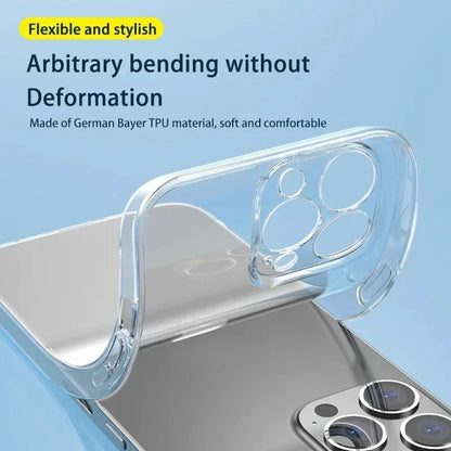 Clear Silicone Case For iPhone 16 15 14 13 12 Mini 11 Pro XS Max XR X 7 8 6 S Plus SE 2020 2022 16e Transparent Soft Cover