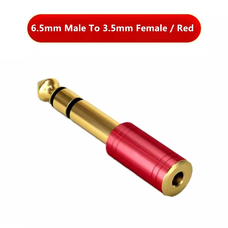 3.5mm To 6.35mm Female Headphone Adapter 6.5 3.5 Connectors Earphones Microphone Speaker Guitar Conversion Plug Audio Converter