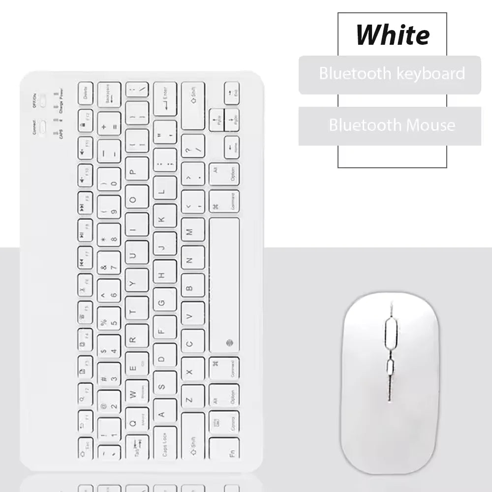 New 10-inch mobile phone pad universal wireless Bluetooth keyboard mouse mute control keyboard convenient mini  mouse keyboard