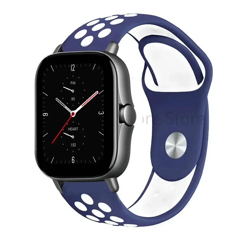 20mm 22mm Bracelet for Amazfit strap Silicone GTS/2/2e/GTS2 Mini/GTR 42mm/47mm/GTR2/2e/stratos Sport Watch band Amazfit bip 6 5