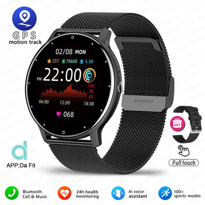 2026 New Ultra-Slim Smart Watch Men 100+ Sports Modes Heart Rate Monitoring AI Voice Assistant Bluetooth Call Smartwatches