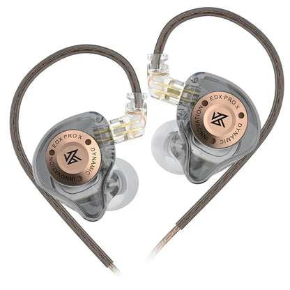 KZ EDX PRO X Dynamic Drive Earphone HIFI Bass Earbud Sport Music Cancelling Headsets 2PIN Cable KZ ZSTX ZSN PRO X EDC EDA ZVX